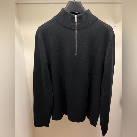 Sandro Paris Wool Sweater with Zipper Collar - Picture 7 of 16